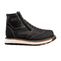 King Welt Ultra Flex 6” Double Zipper Work Boots – Black - OriginalWestern.com