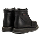 King Welt Ultra Flex 6” Double Zipper Work Boots – Black - OriginalWestern.com