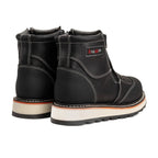 King Welt Ultra Flex 6” Double Zipper Work Boots – Black - OriginalWestern.com