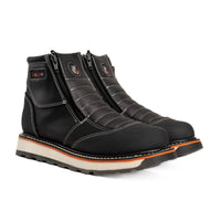 King Welt Ultra Flex 6” Double Zipper Work Boots – Black - OriginalWestern.com