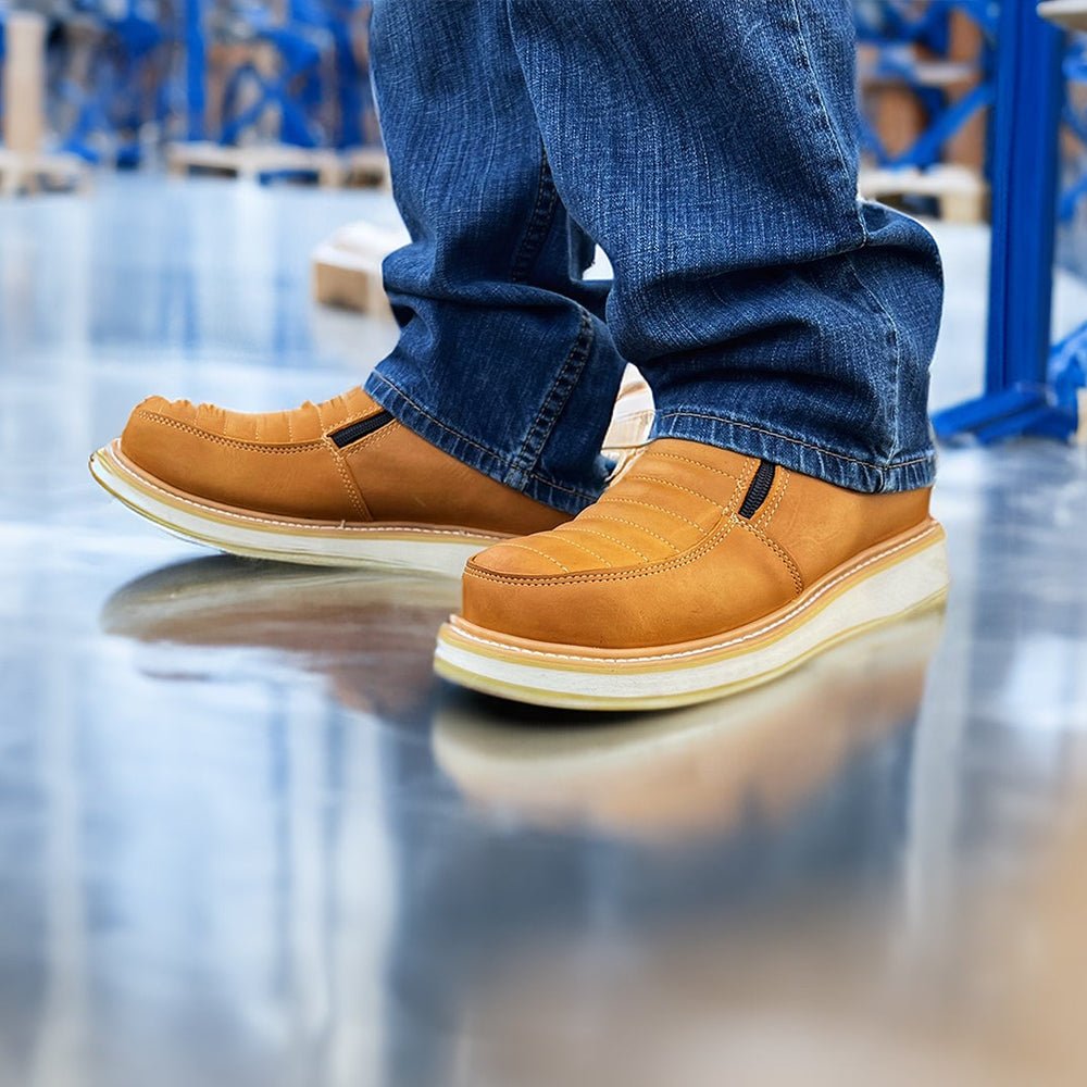 King Welt Ultra Flex 6” Double Zipper Work Boots – Habana - OriginalWestern.com