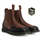 King Welt Ultra Flex 6” Guarded Master Steel Toe Work Boots – Brown - OriginalWestern.com