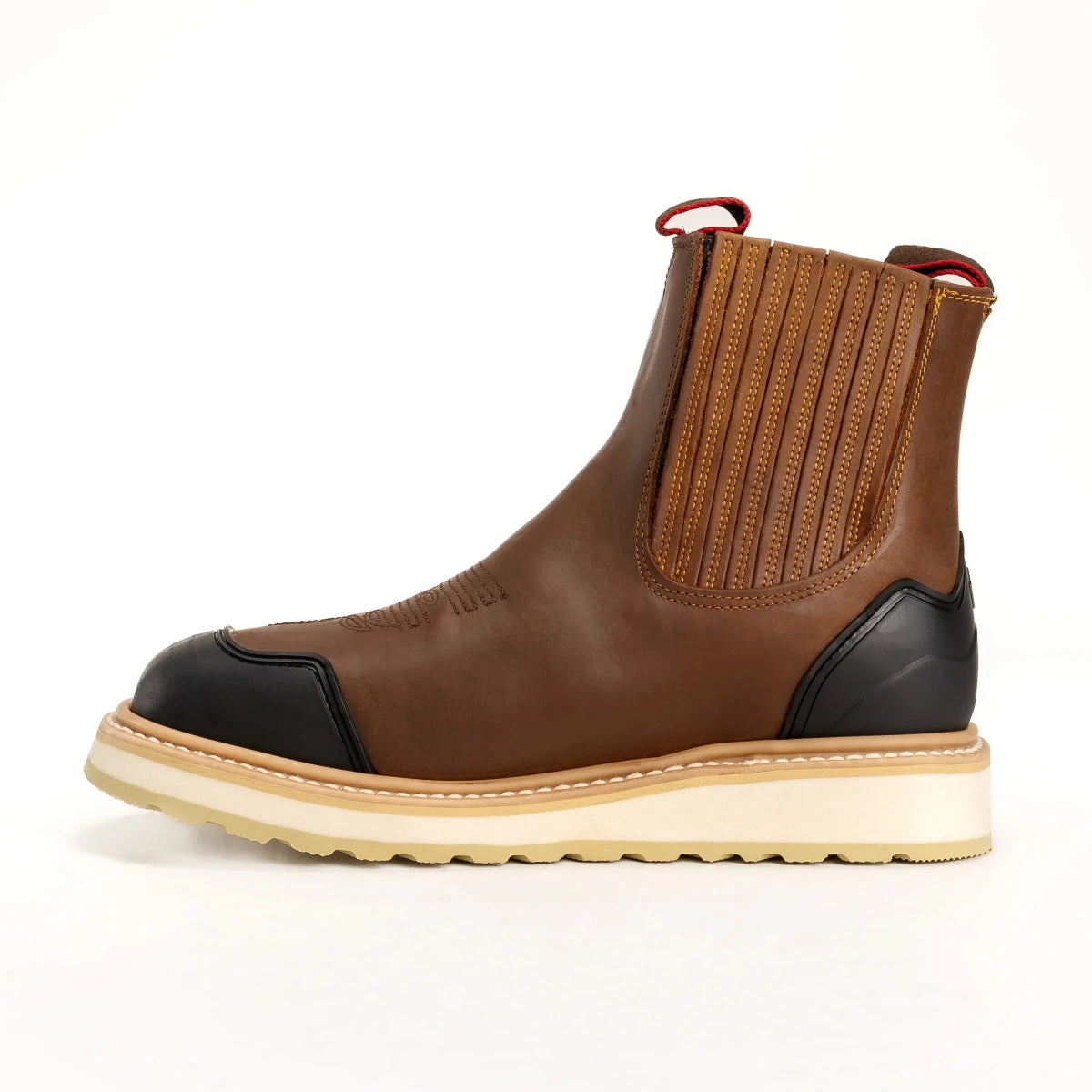 King Welt Ultra Flex 6” Guarded Master Work Boots– Tan - OriginalWestern.com