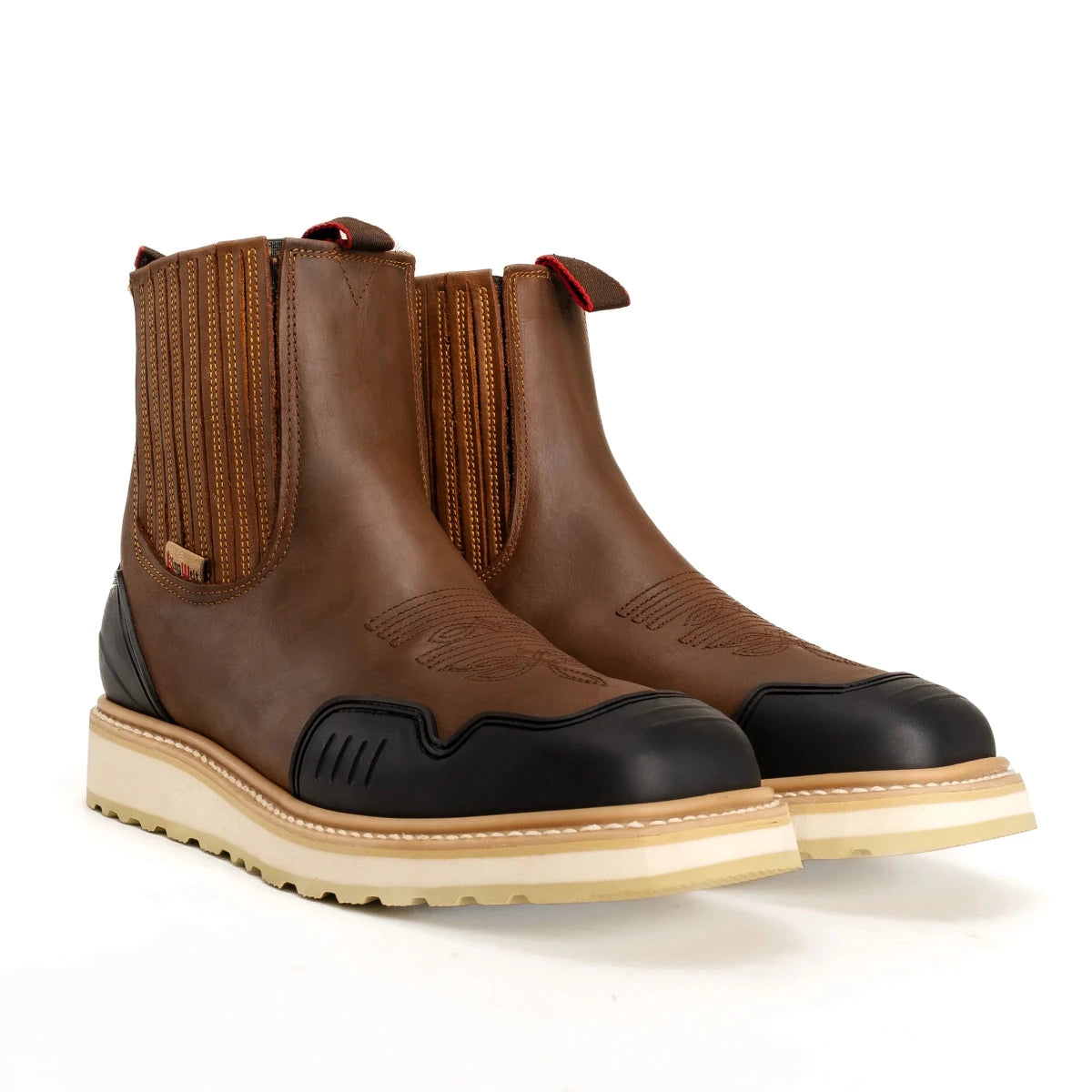 King Welt Ultra Flex 6” Guarded Master Work Boots– Tan - OriginalWestern.com