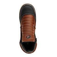 King Welt Ultra Flex 6” Zipper Double Work Boots – Honey/Black - OriginalWestern.com