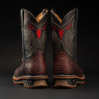 King Welt Venom 11” Python Tribute Square Toe Soft Toe Light Weight Work Boots – Ember Red - OriginalWestern.com