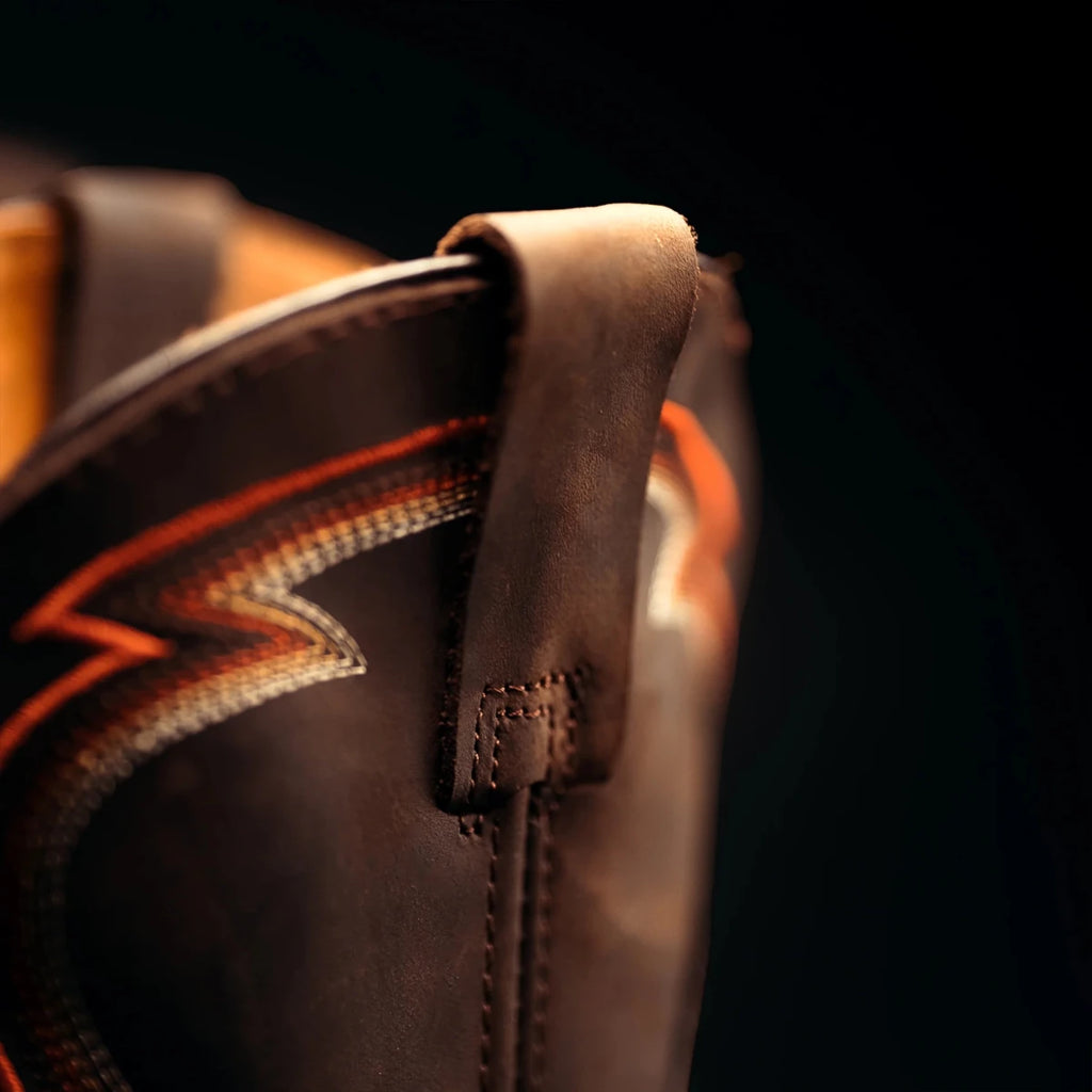 King Welt Venom 11” Python Tribute Work Boot Steel Toe – Brown - OriginalWestern.com