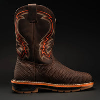 King Welt Venom 11” Python Tribute Work Boot Steel Toe – Brown - OriginalWestern.com
