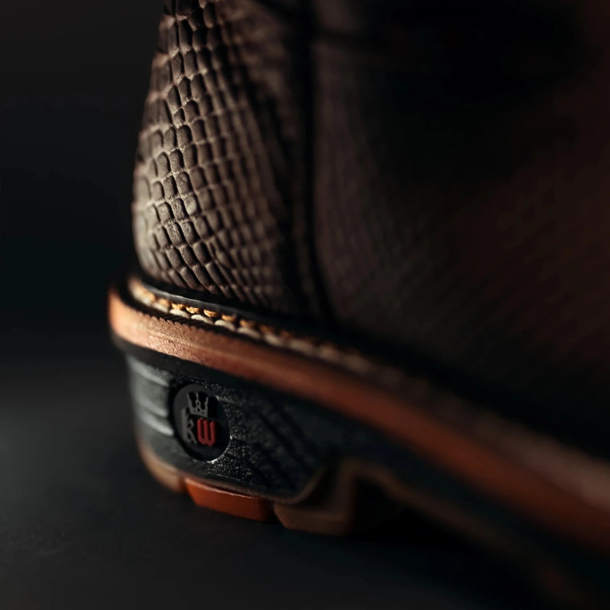 King Welt Venom 11” Python Tribute Work Boot Steel Toe – Brown - OriginalWestern.com