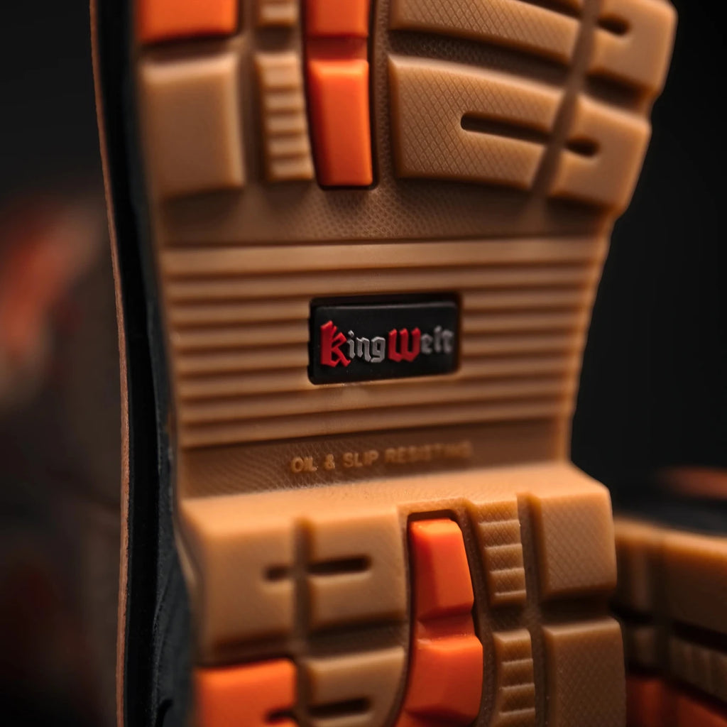 King Welt Venom 11” Python Tribute Work Boot Steel Toe – Brown - OriginalWestern.com