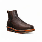 King Welt Venom 6” Python Tribute Ankle Work Boot – Brown - OriginalWestern.com