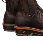 King Welt Venom 6” Python Tribute Ankle Work Boot – Brown - OriginalWestern.com