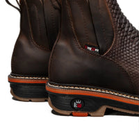 King Welt Venom 6” Python Tribute Ankle Work Boot – Brown - OriginalWestern.com