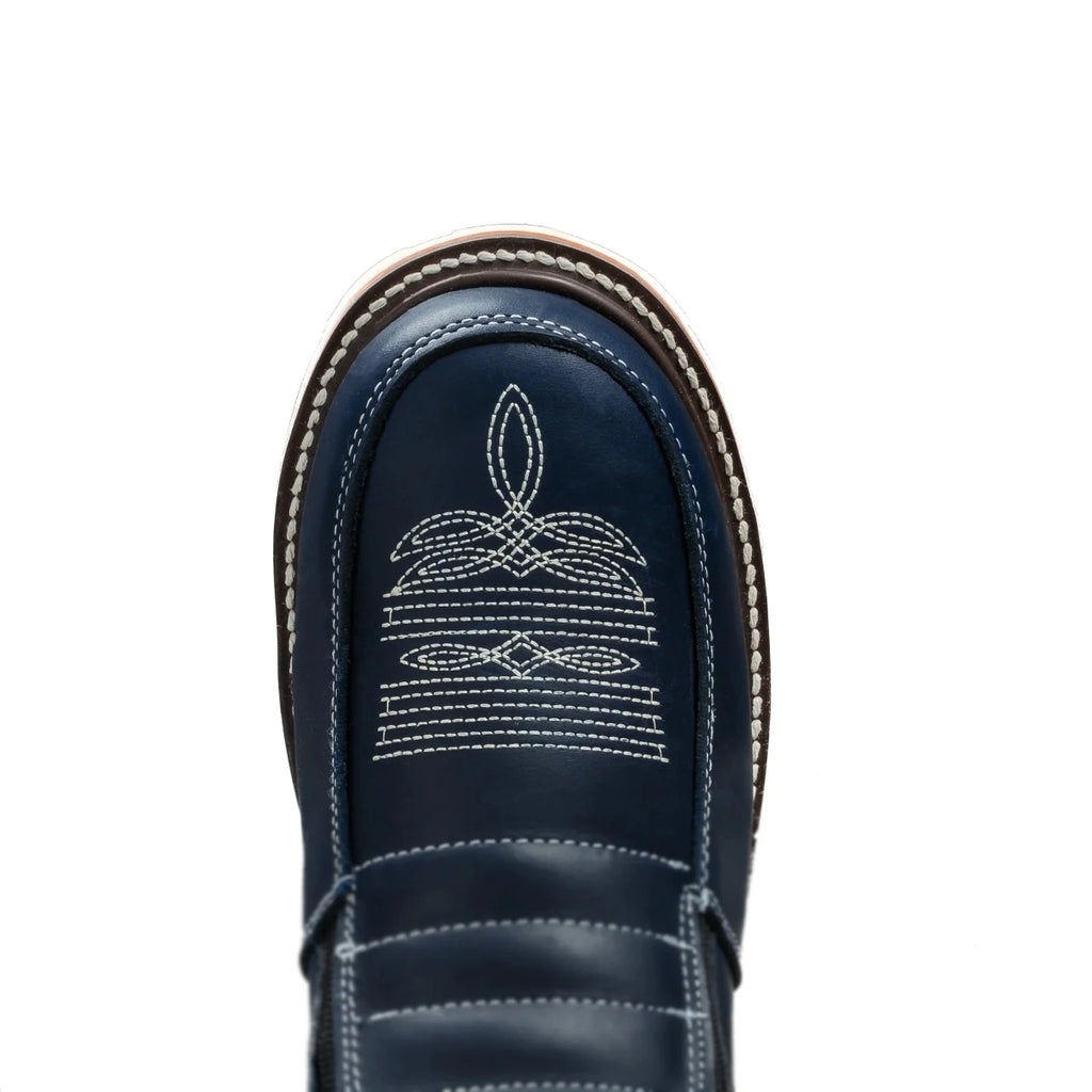 King Welt Western Flex 6” Zipper Double Work Boots Soft Toe– Navy - OriginalWestern.com