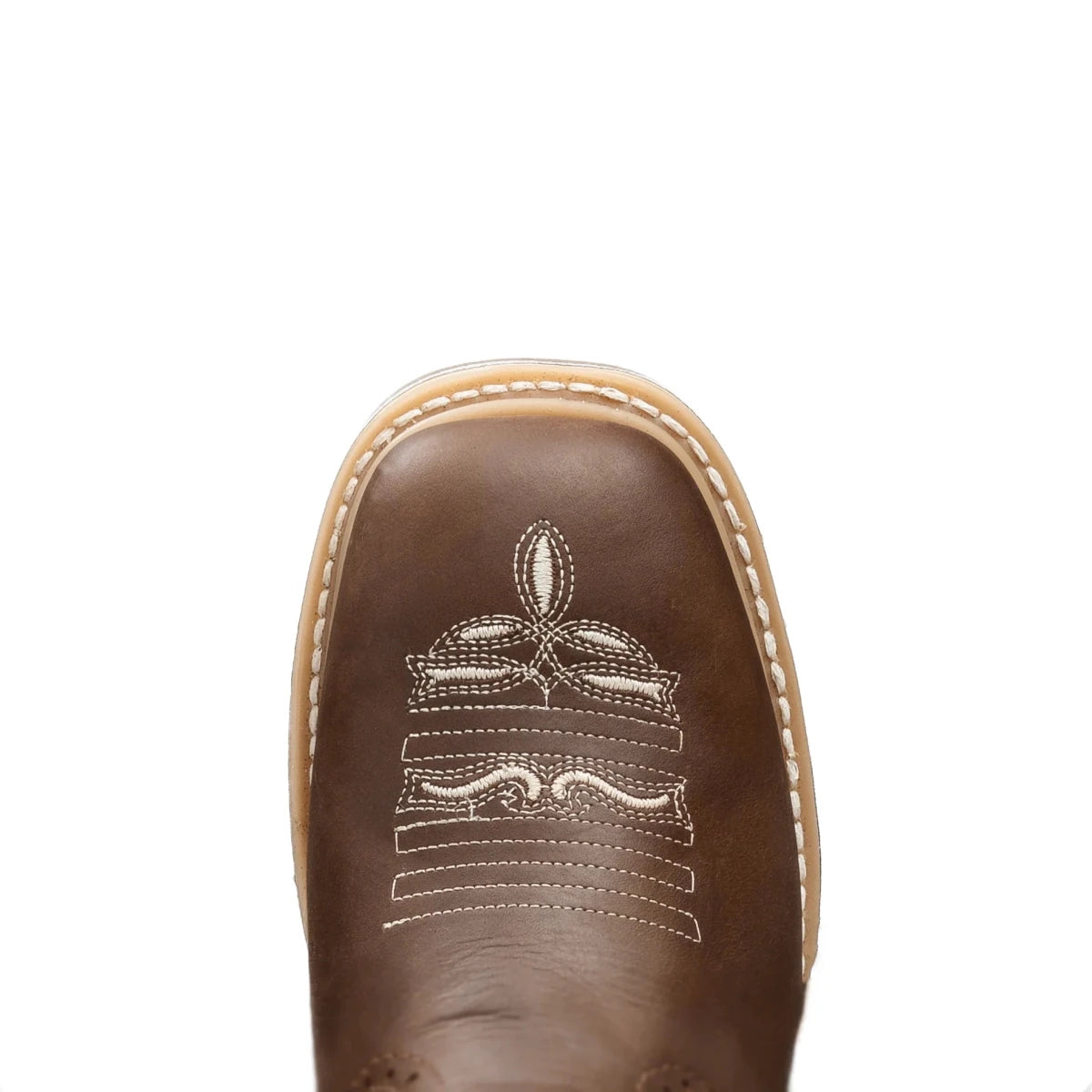 King Welt Women's 11' Square Toe Western Work Boots - Soft Toe Brown - OriginalWestern.com