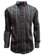 Lamasini - Aztec Print Shirt Black 2048 LAM-3944 - OriginalWestern.com