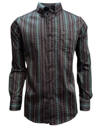Lamasini - Aztec Print Shirt Black 2048 LAM-3944 - OriginalWestern.com