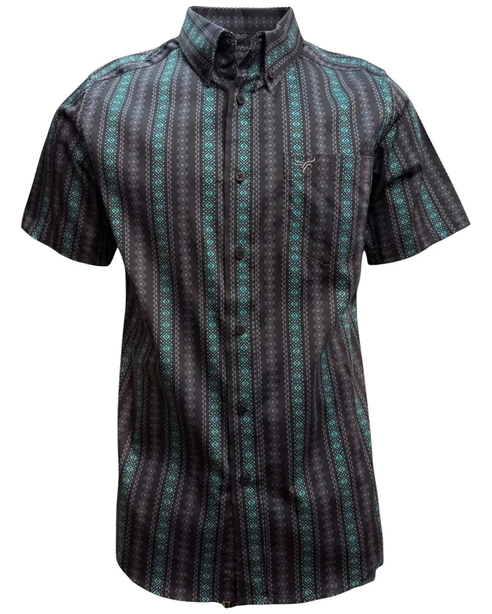Lamasini - Aztec Print Shirt Black 2048 LAM-3944 - OriginalWestern.com