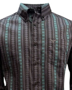 Lamasini - Aztec Print Shirt Black 2048 LAM-3944 - OriginalWestern.com