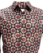 Lamasini - Gold-Accent Print Shirt Black 2044 LAM-3857 - OriginalWestern.com