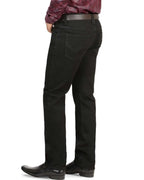 Men's Boot Cut Western Jeans – Stretch Denim Cowboy Pants - Black 1601