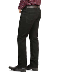 Men's Boot Cut Western Jeans – Stretch Denim Cowboy Pants - Black 1601