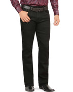Men's Boot Cut Western Jeans – Stretch Denim Cowboy Pants - Black 1601
