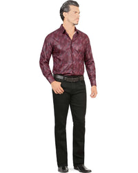 Men's Boot Cut Western Jeans – Stretch Denim Cowboy Pants - Black 1601