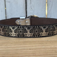 Laser Cut Leather Centenario Western Belt with Removable Buckle - Silver - OriginalWestern.com