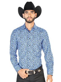 Light Blue Long Sleeve Shirt 126266 - OriginalWestern.com