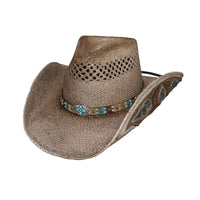 Bullhide FROM THE HEART Genuine Panama Cowboy Straw Hat