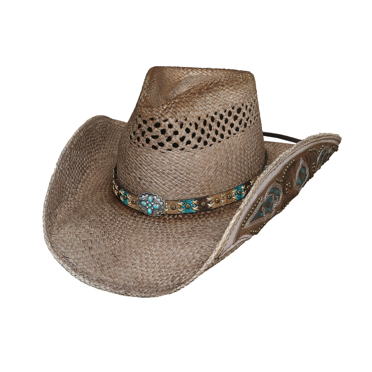 Bullhide FROM THE HEART Genuine Panama Cowboy Straw Hat