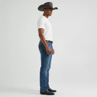 Men's Western Bootcut High Waist Stretch Premium Jeans - Light Blue CABW #3