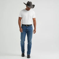Men's Western Bootcut High Waist Stretch Premium Jeans - Light Blue CABW #3