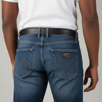 Men's Western Bootcut High Waist Stretch Premium Jeans - Light Blue CABW #3