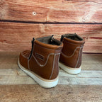 Men's Best Work Boots Zipper Genuine Leather Oil Water Resistant Est. 339 Gold - OriginalWestern.com
