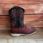 Men's Best Work Ruper Rodeo Boots Genuine Leather Oil Water Resistant Est. 698 Vino - OriginalWestern.com