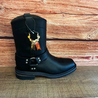Men's Bikers Boots Genuine Leather Black Est. 807 - OriginalWestern.com
