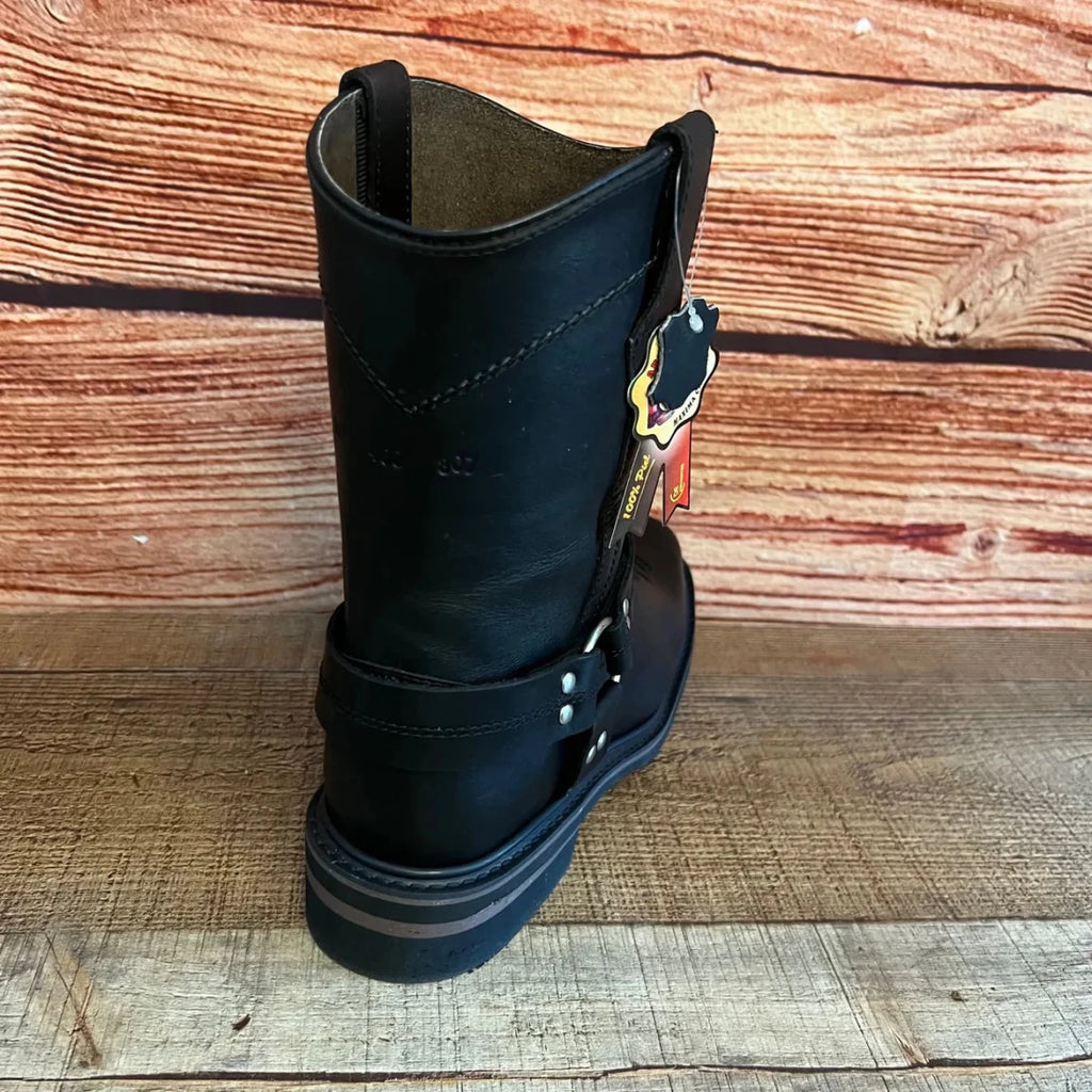 Men's Bikers Boots Genuine Leather Black Est. 807 - OriginalWestern.com