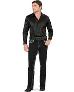 Men's Boot Cut Western Jeans – Stretch Denim Cowboy Pants - Black 26501 - OriginalWestern.com