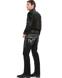 Men's Boot Cut Western Jeans – Stretch Denim Cowboy Pants - Black 26501 - OriginalWestern.com