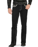 Men's Boot Cut Western Jeans – Stretch Denim Cowboy Pants - Black 26501 - OriginalWestern.com