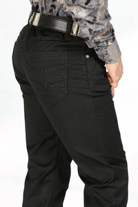 Men's Boot Cut Western Jeans – Stretch Denim Cowboy Pants – Black 2846 - OriginalWestern.com
