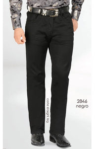 Men's Boot Cut Western Jeans – Stretch Denim Cowboy Pants – Black 2846 - OriginalWestern.com