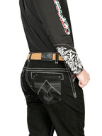 Men's Boot Cut Western Jeans – Stretch Denim Cowboy Pants - Black 44964 - OriginalWestern.com