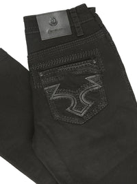 Men's Boot Cut Western Jeans – Stretch Denim Cowboy Pants - Black 45312 - OriginalWestern.com