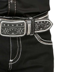 Men's Boot Cut Western Jeans – Stretch Denim Cowboy Pants -Black 4665 - OriginalWestern.com