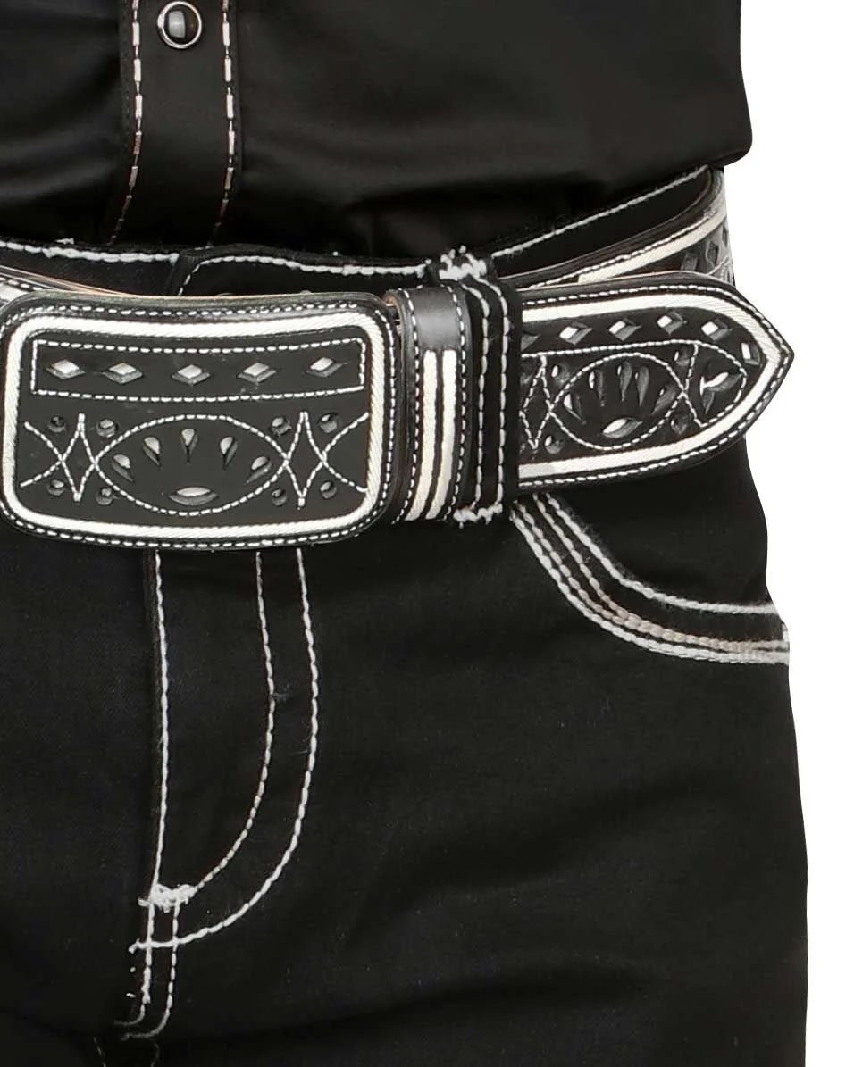 Men's Boot Cut Western Jeans – Stretch Denim Cowboy Pants -Black 4665 - OriginalWestern.com