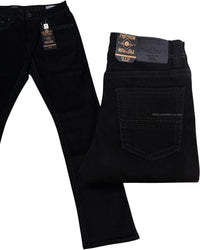 Men's Boot Cut Western Jeans – Stretch Denim Cowboy Pants - Black 4670 - OriginalWestern.com