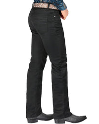 Men's Boot Cut Western Jeans – Stretch Denim Cowboy Pants – Black 5601 - OriginalWestern.com